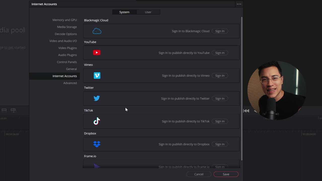 Preferencias y optimización del software