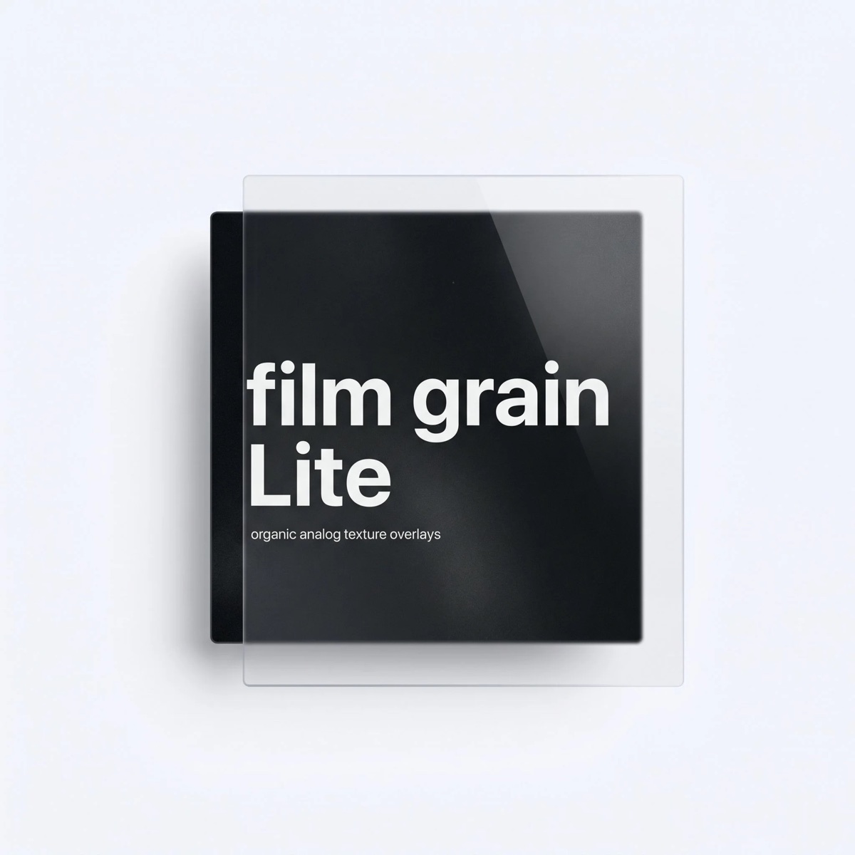 Portada de film grain lite · 3 overlays
