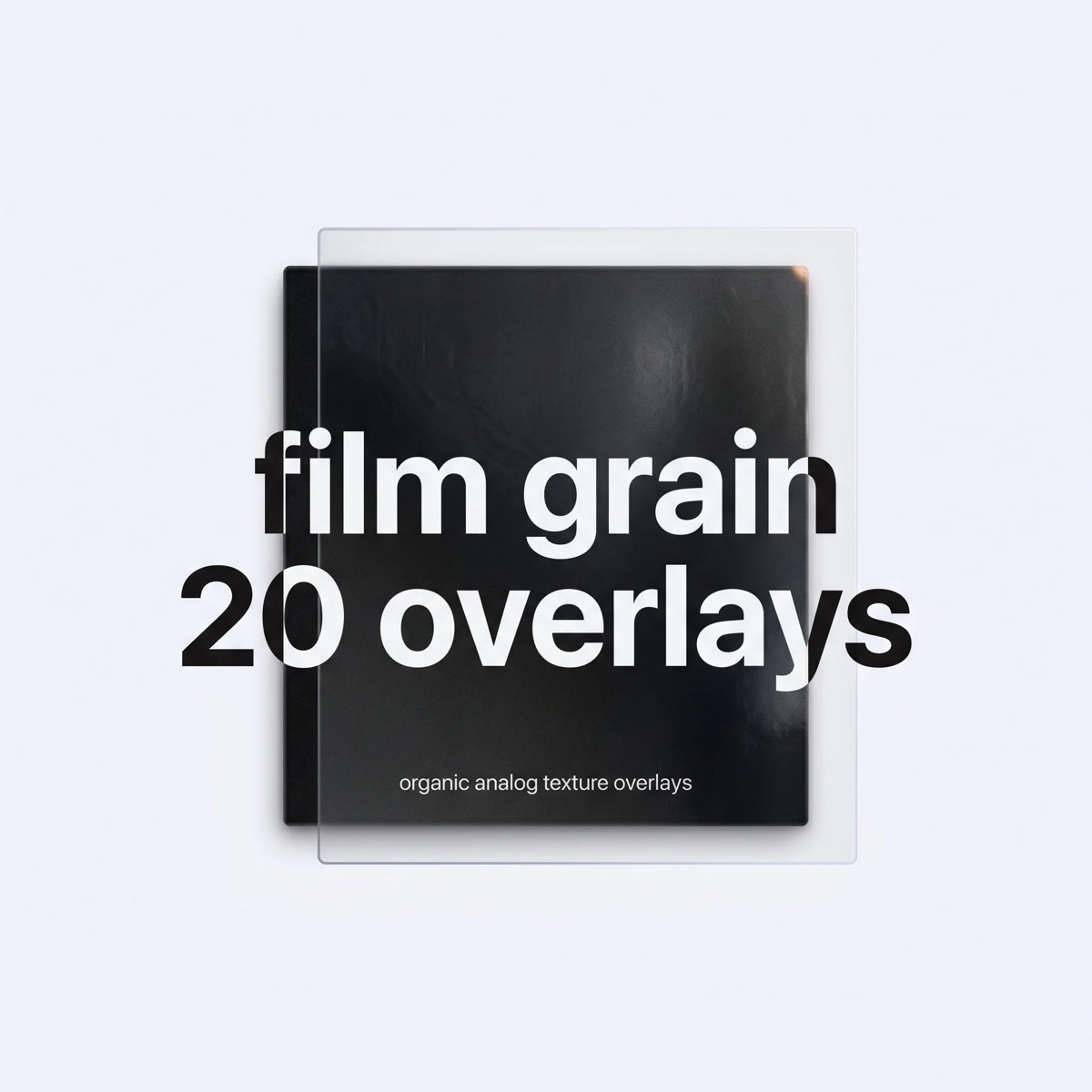 Portada de film grain · 20 overlays